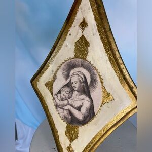 Mary and Jesus wall art vintage